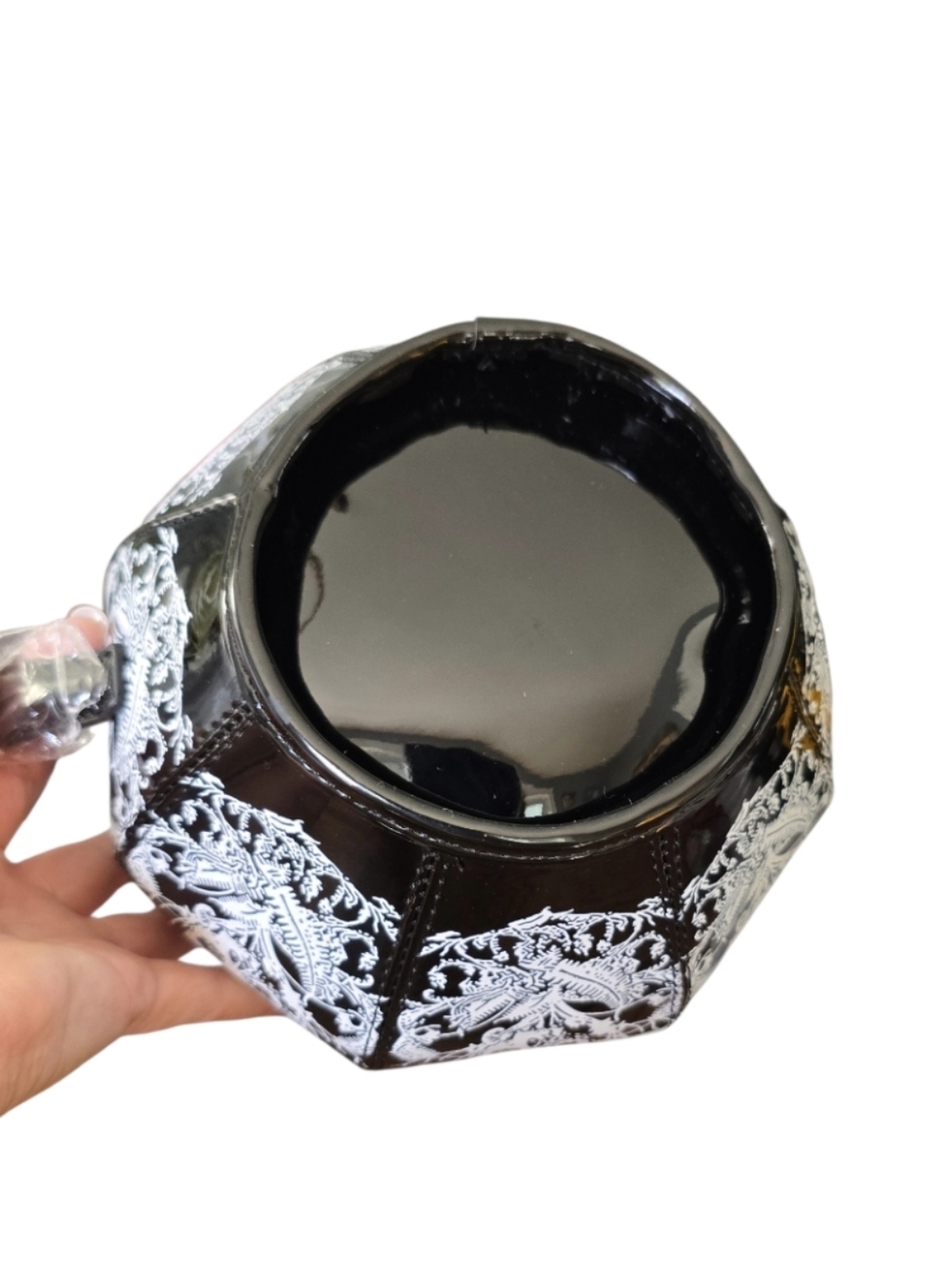 Skull Black & White Teapot 3 Way Bag  NWT - Picture 9 of 9